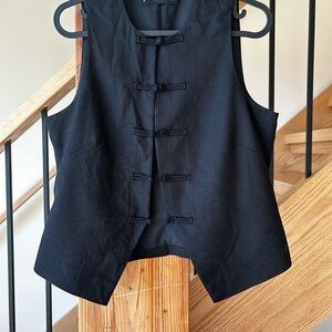 Mango Black Sleeveless Blouse